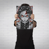 Tanjiro Kamado: Water Breathing Metal Poster
